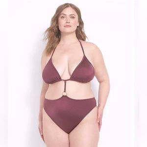 Cacique by Lane Bryant’s One-Piece No-Wire String Bikini 👙